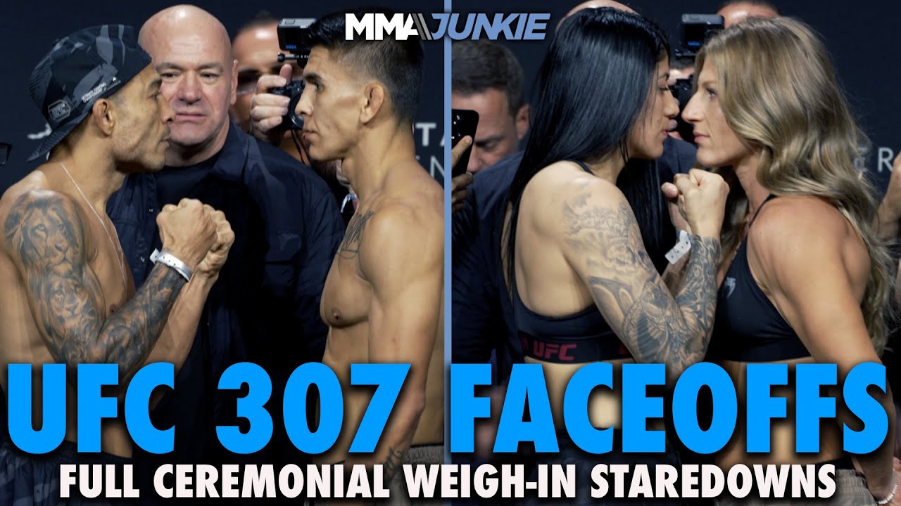 UFC 307 Full Fight Card Final Faceoffs From Salt Lake City | Ceremonial Weigh-Ins