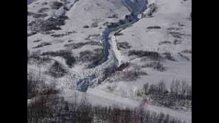 10 people Stuck at Hatcher Pass after Avalanche Closes Road