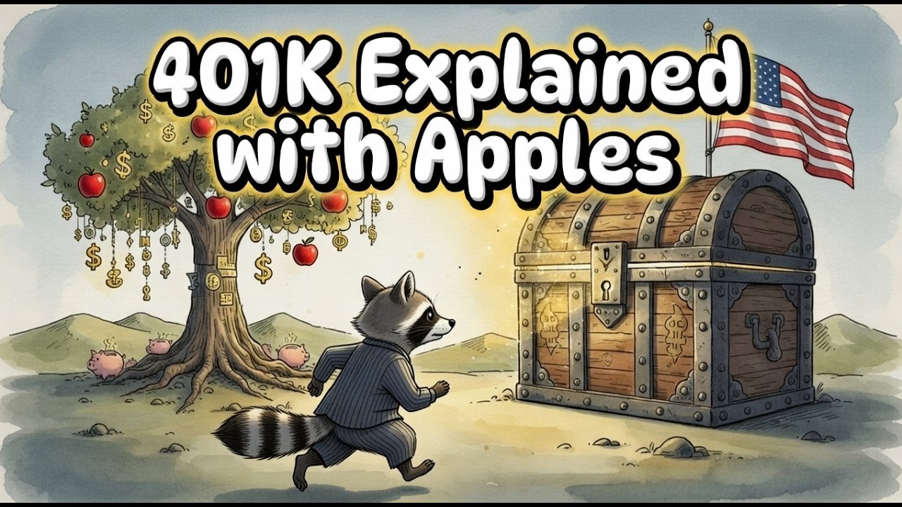 401k Explained with Apples, Primate Economics, Hustle Raccoon