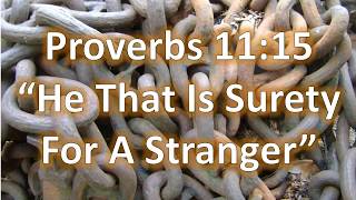 Proverbs 11:15, He that is surety for a stranger,KJV singalong w lyrics,Dm