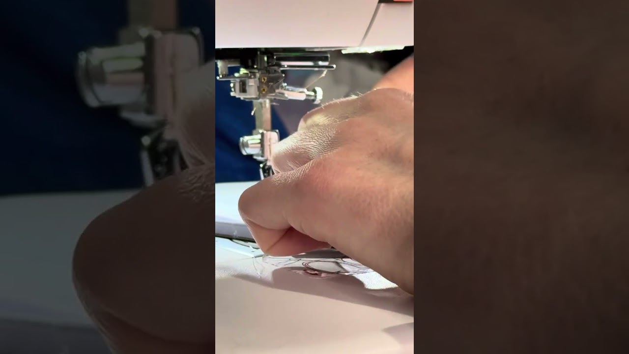 How to change the needle on a Poolin embroidery machine.