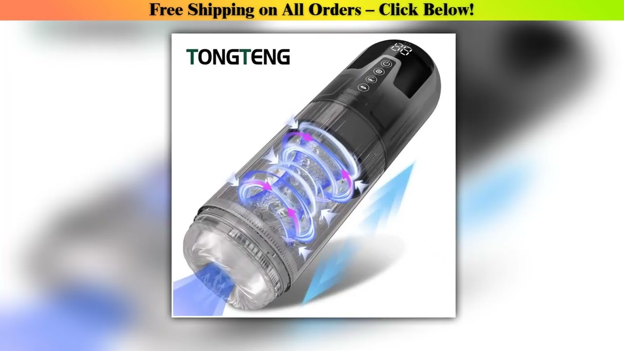 Automatic Male Masturbator Cup Pocket Pussy Stroker with 3 Pump 7 Thrusting Rotating Vibrating