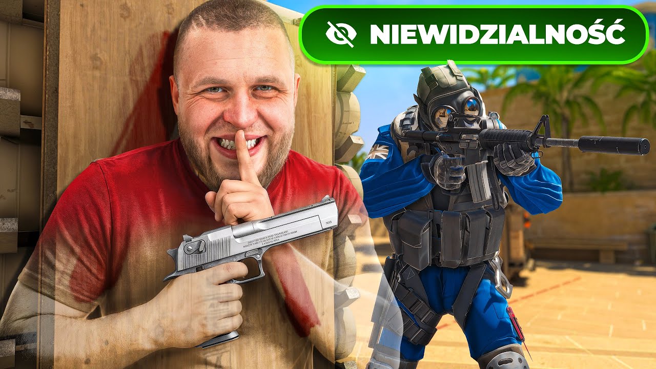 NIEWIDZIALNY BANDURA vs 5 WIDZÓW!