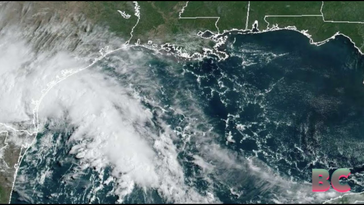 Tropical storm Harold makes landfall in TX - YouTube