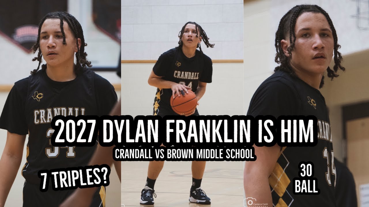 2027 Dylan Franklin is HIM! 30 Ball With 6 Triples In The First Half (Crandall Vs Brown) YouTube