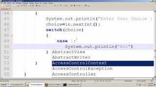 BCA Program : Creating Bank Account Using Switch Case In Java Tamil