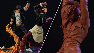 Sculpting Kyo VS Iori Diorama | The King Of Fighters (八神庵  草薙 京)