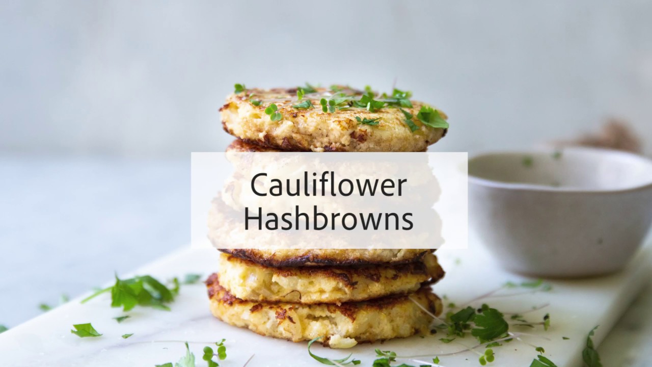 LOW CARB GLUTEN FREE CAULIFLOWER HASH BROWNS RECIPE YouTube