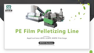 PP raffia woven bag shredding pelletizing machine line