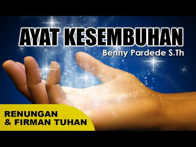 Renungan Firman Tuhan Ayat Kesembuhan Youtube