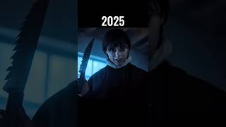 Evolution of Wednesday 😱 (Addams Family Movies) #wednesday #addamsfamily #jennaortega #shorts