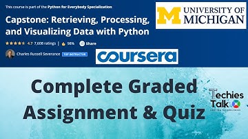 Capstone: Retrieving, Processing, and Visualizing Data with Python | Coursera Graded Assignment Quiz