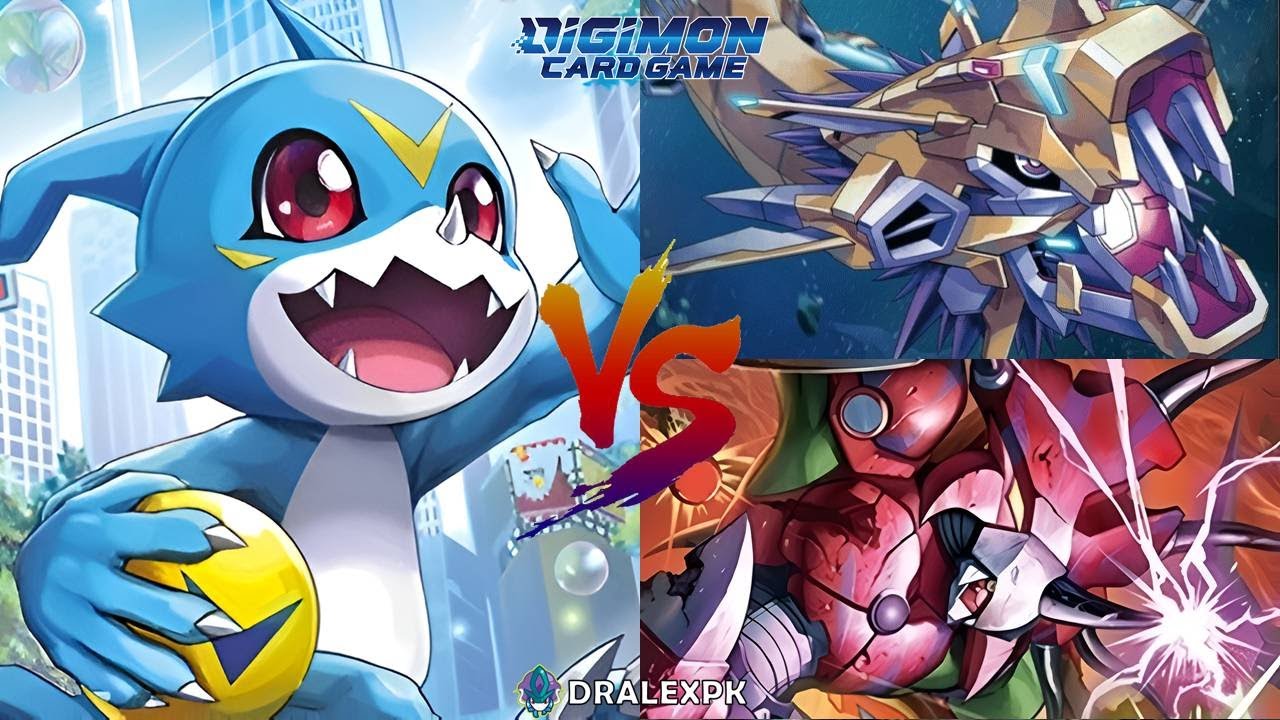 Digimon TCG | Veemon Red E-15 | vs GigaSeadramon, Grey/Styracomon (BT24-DCGO)