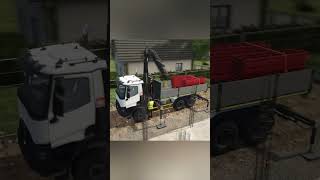 Positioning the Truck for Crane Work 🚧 Renault K480 👷 #fs25 #ls25 #farmingsimulator25 #construction