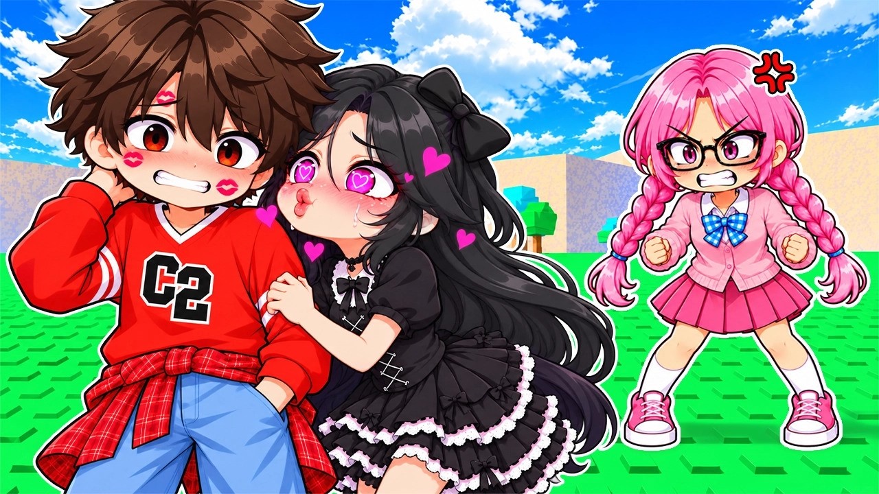 Meu CRUSH tem uma NAMORADA OBSESSIVA no Roblox!