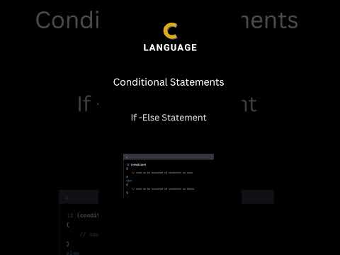 Conditional Statement in C | C language | programming language | #shorts #learning #coding