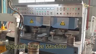 Metal Pot Hydraulic Press Machine Brazing Induction Heating Welding High Efficiency