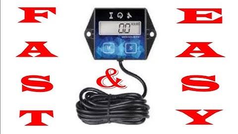 how to install a digital hour meter with tachometer on a chinese mini excavator