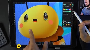 ABELHA 2D, speedart no Affinity Designer IPAD