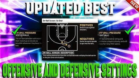 THESE ARE THE *NEW* BEST OFFENSIVE AND DEFENSIVE SETTINGS IN NBA 2K22 MyTEAM!!