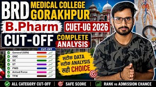 BRD Medical College B.Pharm Safe Score 2026 ✅ | CUET-UG Expected Cutoff Analysis