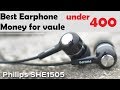 Review and my opinion about | Philips SHE1505 Wired Headset with Mic  Black, In the Ear #Unboxing