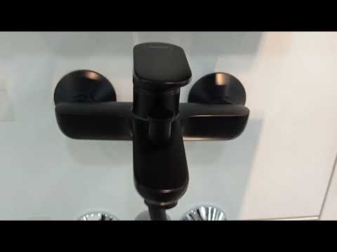 Hansgrohe Vernis Blend 71440670 bath mixer black matt Чорний матовий змішувач для ванни