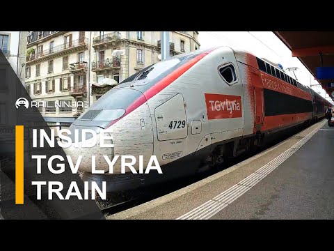 Inside of A High-Speed Train TGV Lyria | France Trains | Rail Ninja