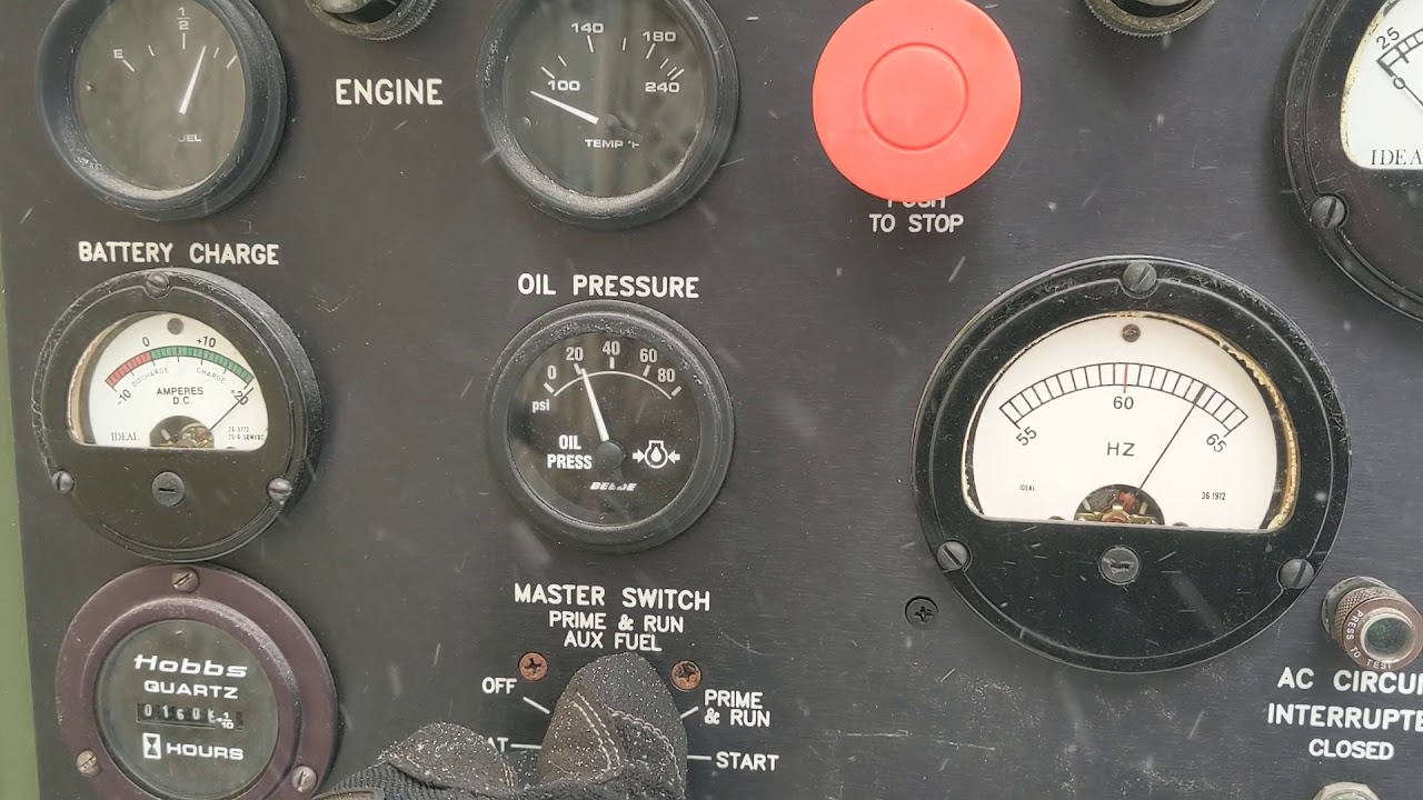 Generator Cold Start 0F during the night 12F at startup