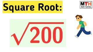 How to Simplify Square root of 200 || Root 200