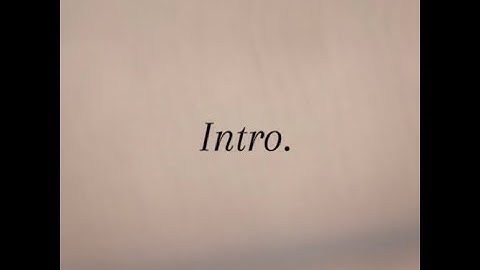 Dréontez - Intro [Official Lyric Video]