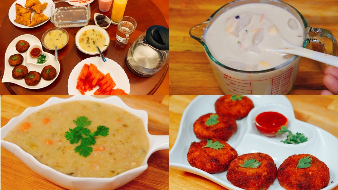 Our Iftar Routine Fruit Mixture Juice Potato Egg Kebab Nombu