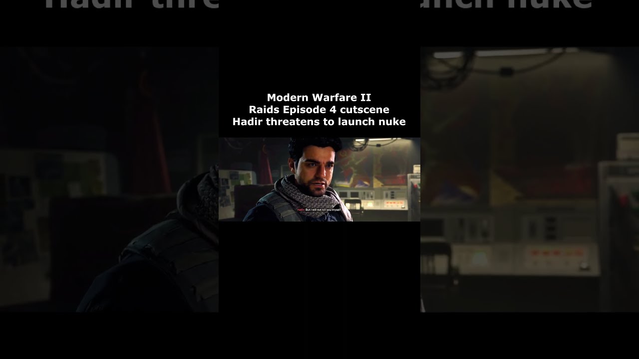 Hadir threatens to launch Nuke to Farah Cutscene Modern Warfare 2 Raids Episode 4 MW2 Raids Cutscene