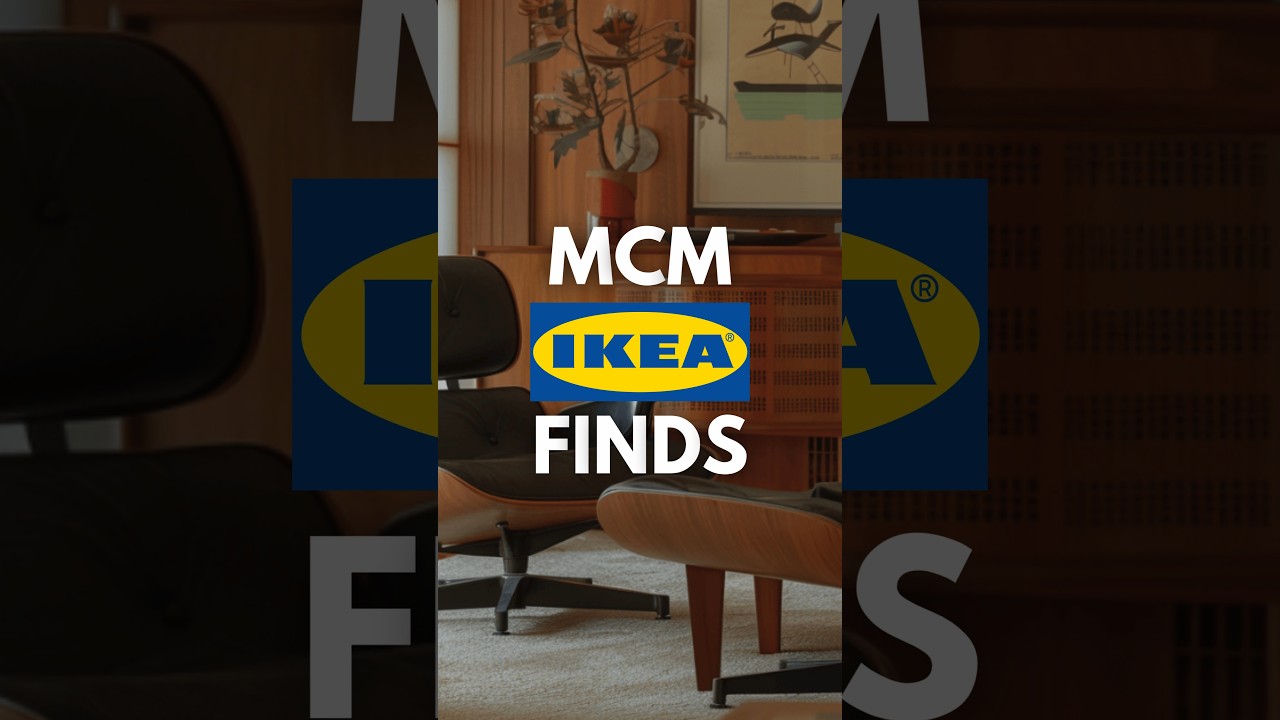 mid century modern ikea finds ✨ watch the full video on my channel #midcenturymodern #ikea #mcm