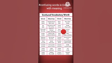 Confusing words in English with meaning|Learn advanced English in 1 minute #Online english grammar