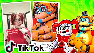 Circus Baby and Glamrock Freddy of TikTok