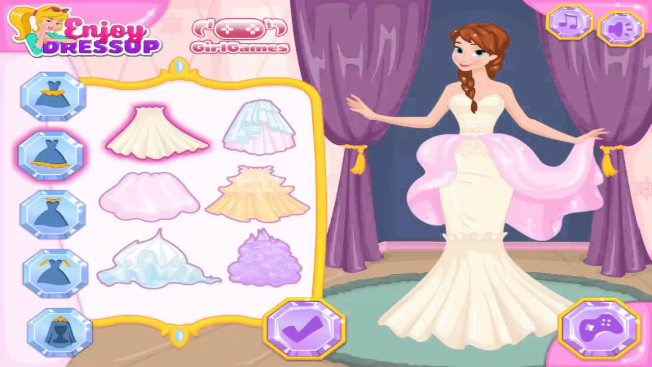 Inspired Game 15 Ana Design Your Frozen Wedding Dress YouTube