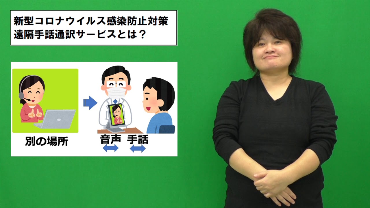 みみサポみやぎ R2-遠隔1 新型コロナウイルス感染防止対策 遠隔手話