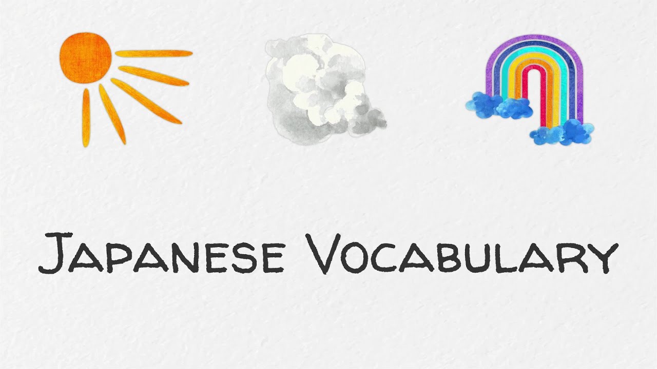 How to say "Sunshine, Fog, & Rainbow" in Japanese YouTube