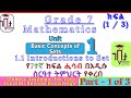 Grade 7 Mathematics Introduction to Sets I What is a Set I Examples, Notation I Answers for Exercise