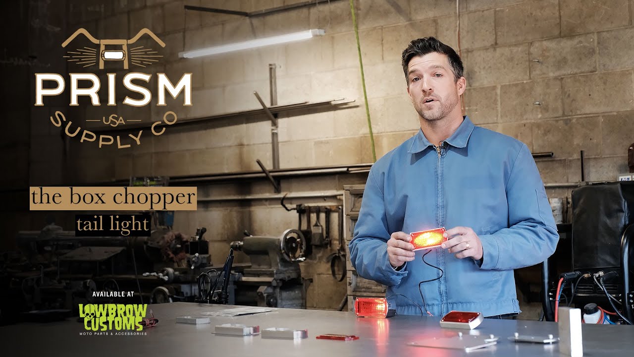 Prism Supply Co. Box Chopper Tail Light - Brushed Aluminum