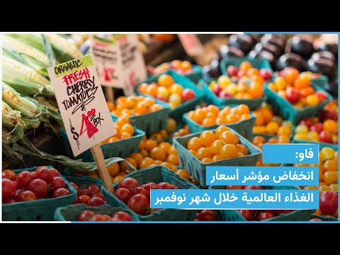 فاو انخفاض مؤشر أسعار الغذاء العالمية خلال شهر نوفمبر