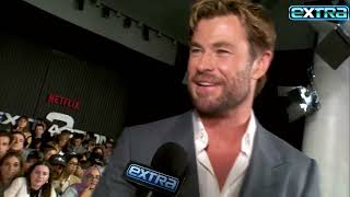 ‘Extraction 2’: ﻿Chris Hemsworth’s Reaction to Being Set on FIRE! (Exclusive)