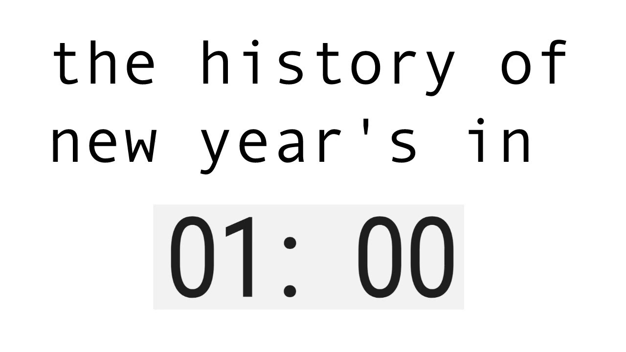 The History Of New Year s In One Minute YouTube
