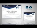 How To Design a Certificate in Photoshop With PSD File FREE download [URDU/Hindi]