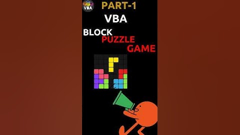 Excel VBA Block Puzzle Game - Part 1: Setting Up the Game 🎮 #shorts #vba #automation #macro #excel