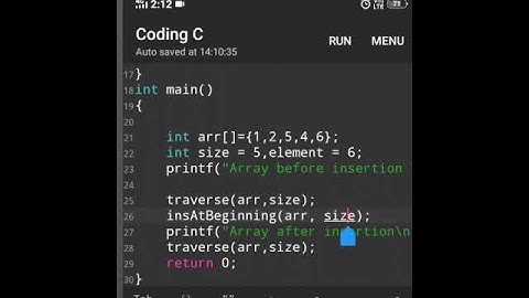 Insert element at beginning of array