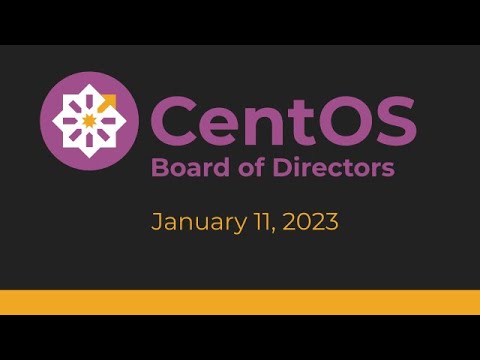 CentOS Board Meeting, January 2023