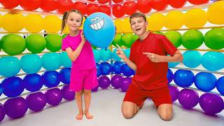 Ivan is TRAPPED Inside a Giant Balloon Cube! 🎈 Kids Escape Rooms & Challenges