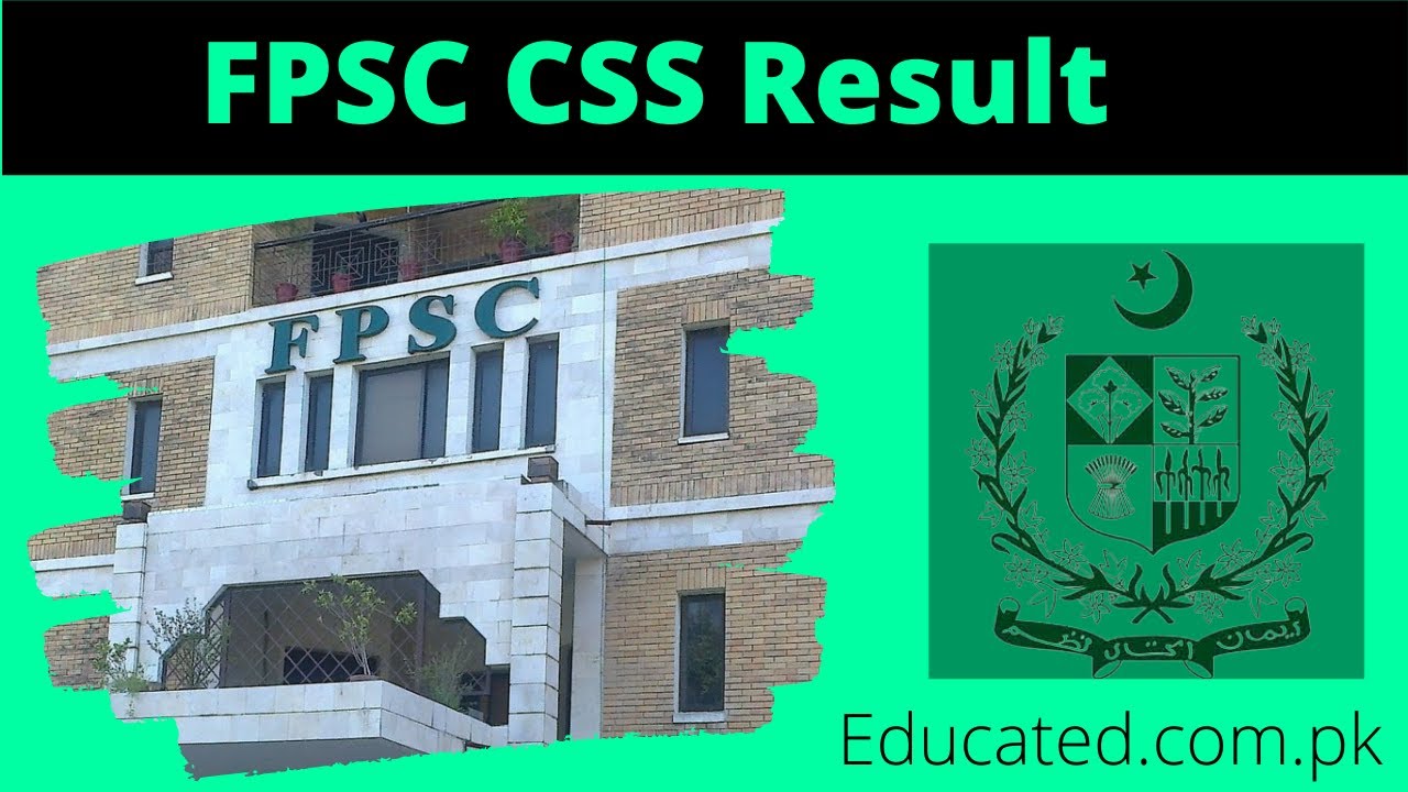 Breaking News FPSC CSS Result Written test Final Result Check Online ...